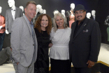Christopher Lawrence, costume designer of Ray Donovan, from left, Beth Grant, Lisa Padovani, costume designer of Gotham and Salvador Perez, costume designer of The Mindy Project at The 9th Annual Outstanding Art of Television Costume Design Exhibition at 