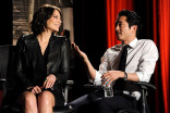 Lauren Cohan and Steven Yeun at An Evening with The Walking Dead.