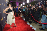 Constance Zimmer on the red carpet at the Performers Peer Group Celebration, August 22, 2016, at the Montage Beverly Hills in Beverly Hills, California.