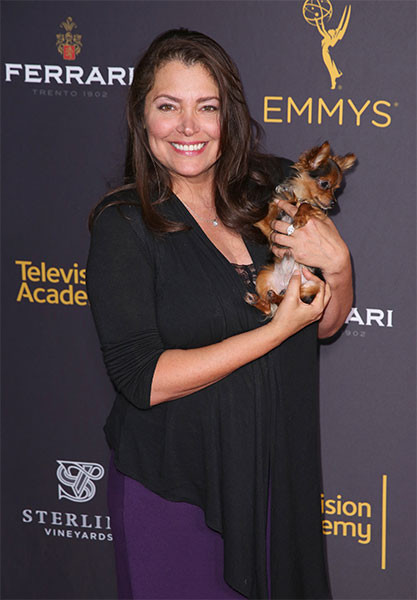 Devin DeVasquez and friend at the Daytime nominee reception, August 24, 2016 at the Saban Media Center in North Hollywood, California