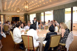 Nominees and guests enjoy dinner at the Commercials Nominee Reception, August 22, 2015, in Los Angeles, California.