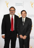 Don Hahn and Richard Sherman arrive at the 68th Los Angeles Area Emmys, July 23, 2016, at the Saban Media Center, North Hollywood, California.