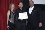 Dorenda Moore, Hiro Koda and Thom Williams at the Stunts Nominee Reception in North Hollywood, California.