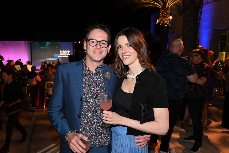 Nominee James Collett and Sarah Kennedy