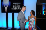 Eric Nenninger and Angel Parker at the 2015 Dynamic &amp; Diverse Emmy Celebration, August 27, 2015 in Beverly Hills, California.