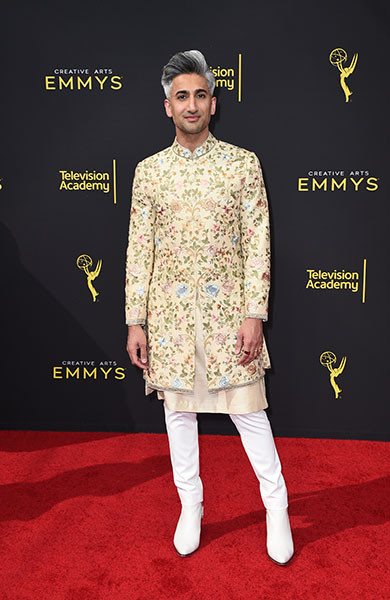 Tan France on the Red Carpet at the 2019 Creative Arts Emmys.