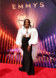 Faith Rodgers on the red carpet at the 2019 Creative Arts Emmys.