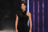 Kim Kardashian West presents an award at the 2019 Creative Arts Emmys. 