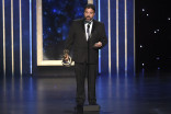 Alessandro Soares accepts his award at the 2019 Creative Arts Emmys.