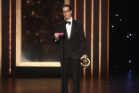 Hisham Abed accepts his award at the 2019 Creative Arts Emmys.