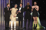 The Cast of Queer Eye speak on stage at the 2019 Creative Arts Emmys.