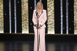 Lisa Kudrow on stage at the 2019 Creative Arts Emmys.