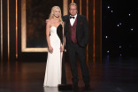 Mandy Hansen and Sig Hansen on stage at the 2019 Creative Arts Emmys.