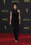 Kim Kardashianon the red carpet at the 2019 Creative Arts Emmys.