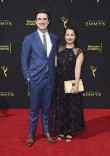Matt Gehring and Shaina Taub on the red carpet at the 2019 Creative Arts Emmys.