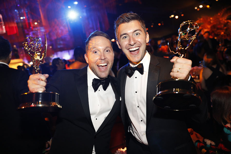 Rob Crabbe and David Young at the 2019 Creative Arts Ball.