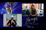 JB Smoove presents the award for Outstanding Structured Reality Program to Jordana Hochman for Queer Eye at Night One of the Creative Arts Emmys.