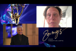 Jeremy Pope presents the awards for Outstanding Sound Mixing For A Variety Series Or Special to Paul Sandweiss for The Oscars at Night Two of the 2020 Creative Arts Emmys. 