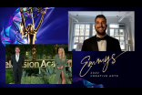 osh Flagg and Tracey Tutor present the awards for Outstanding Production Design For A Variety Special to Jason Sherwood of The Oscars at Night Two of the Creative Arts Emmys. 