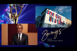 Giancarlo Esposito presents the Emmy for Outstanding Multi-Camera Picture Editing For A Comedy Series to Cheryl Campsmith for One Day At A Time at Night Three of the Creative Arts Emmys. 