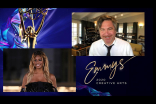 Laverne Cox presents the award for Outstanding Sound Editing For A Comedy Or Drama Series (One Hour) to David Klotz for Stranger Things on Night Three of the Creative Arts Emmys.