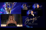 Laverne Cox presents the award for Outstanding Sound Editing For A Comedy Or Drama Series (Half-Hour) And Animation to Bonnie Wild, David Acord and Matthew Wood for The Mandalorian on Night Three of the Creative Arts Emmys.