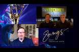 John Hodgman presents the Emmy for Outstanding Sound Mixing For A Limited Series Or Movie to Joe DeAngelis and Chris Carpenter for Watchmen at Night Three of the Creative Arts Emmys. 