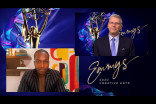 Leslie Odom Jr. presents the Emmy for Outstanding Casting For A Comedy Series to Jon Comerford for Schitt&#039;s Creek at Night Four of the Creative Arts Emmys. 
