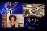 Wanda Sykes presents the award for Outstanding Animated Program to Dan Harmon for Rick And Morty on Night Five of the Creative Arts Emmys.