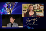 Justin H. Min presents the Emmy for Outstanding Single-Camera Picture Editing For A Comedy Series to Nena Erb for Insecure on Night Five of the Creative Arts Emmys. 