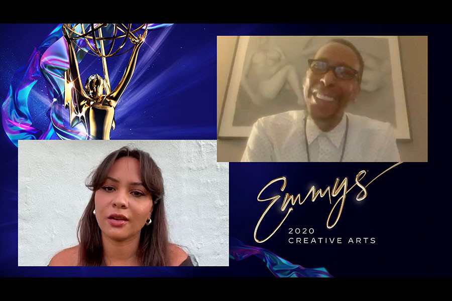 Ron Cephas Jones (Outstanding Guest Actor in a Drama Series for This is Us) and his daughter Jasmine Cephas Jones (Outstanding Actress in a Short Form Comedy or Drama Series for #freerayshawn) made Emmy history, becoming the first father-daughter duo to w