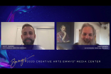 Scott Marder and Dan Harmon discuss their win in the 2020 Creative Arts Emmy Awards Media Center on Saturday, September 19, 2020.