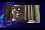 Eddie Murphy is interviewed about his win in the 2020 Creative Arts Emmy Awards Media Center on Saturday, September 19, 2020.