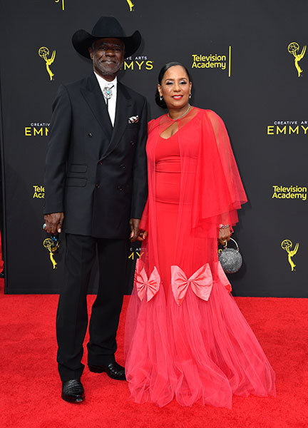 Glynn Turman and Jo-Ann Allen on the red carpet at the 2019 Creative Arts Emmys.