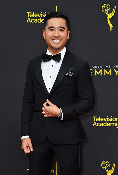 Nhat Phong Tran on the red carpet at the 2019 Creative Arts Emmys.