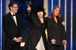 Daniel Palladino, Amy Sherman-Palladino and Robin Urdang accept their award at the 2019 Creative Arts Emmys. 