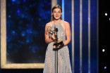 Hildur accepts her award at the 2019 Creative Arts Emmys. 