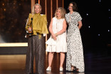 The Game of Thrones costume team accept their award at the 2019 Creative Arts Emmys.