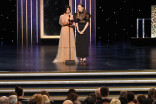 Maya Erskine and Anna Konkle present an award at the 2019 Creative Arts Emmys. 