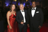 Julie Lambert, Francois Lambert, and Wendell Pierce at the 2019 Creative Arts Ball.