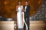 Mel B. and Peter Scolari present at the 2016 Creative Arts Emmys.