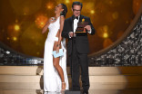 Mel B. and Peter Scolari present at the 2016 Creative Arts Emmys. 