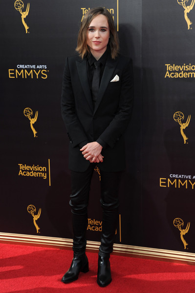 Ellen Page on the red carpet at the 2016 Creative Arts Emmys.