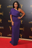 Tracie Thoms on the red carpet at the 2016 Creative Arts Emmys.