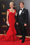 Rachel Klein and Bradley Glenn on the red carpet at the 2016 Creative Arts Emmys.