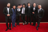 Members of the Quest Crew on the red carpet at the 2016 Creative Arts Emmys