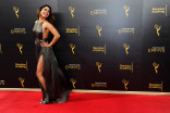 Vanessa Hudgens on the red carpet at the 2016 Creative Arts Emmys.