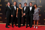 The team from Jim: The James Foley Story on the red carpet at the 2016 Creative Arts Emmys.   