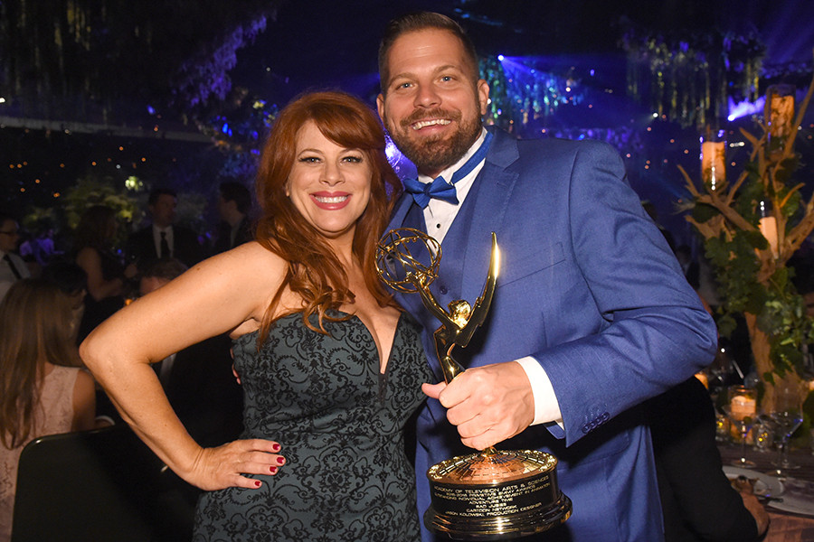 Jason Kolowski and guest at the 2016 Creative Arts Ball.