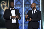 Robert Glasper and Common accept their award at the 2017 Creative Arts Emmys.